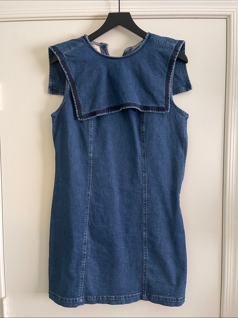 Gap × DÔEN Denim Sailor Mini Dress